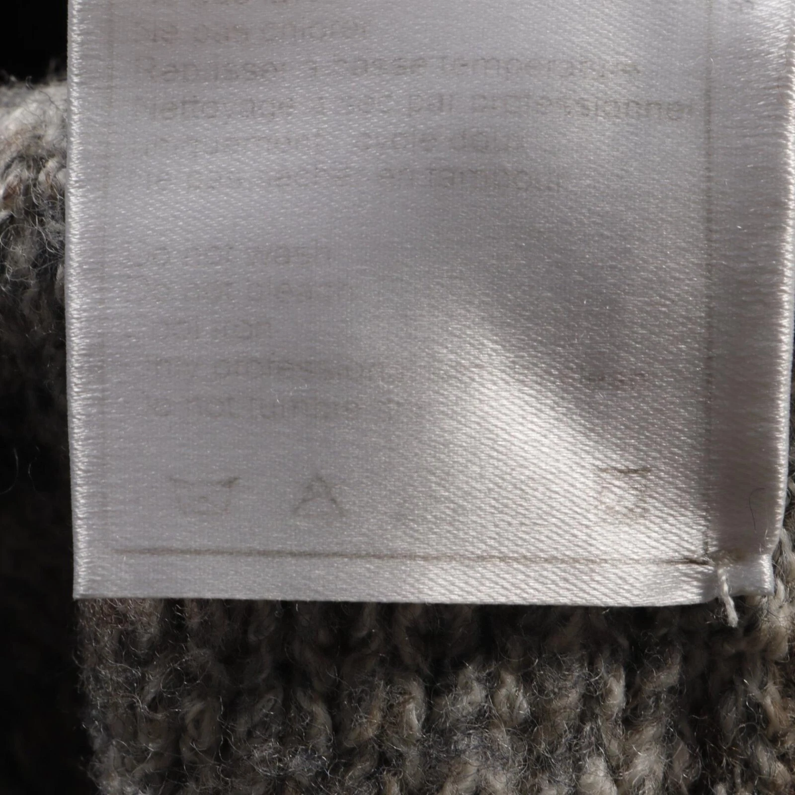 CHANEL Gilet Identificazione Top Lana Nylon Grigio P14059 Taglia 36