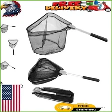 Compact Folding Fishing Net with Telescoping Handle - Ideal for Freshwater Fun