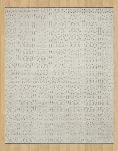 Elfenbein handgefertigte Vintage Bereich moderne zeitgenössische Teppiche handgeknüpft böhmisches Dekor - Bild 3 von 5