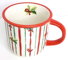 Coffee Mug Boston International - 14 Oz. Ceramic - Christmas Green New