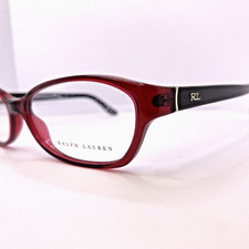 Ralph Lauren Eyeglasses Authentic RL 6068 5008 55  15 130 MM Cherry Red Black