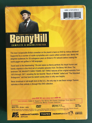 Benny Hill, Set 3, Naughty Years (3 DVDs + Slipcover) MINT, SEALED  