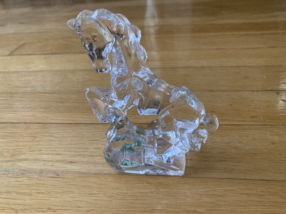 Crystal Horse Kristalcolor Made In Italy Rearing Prancing