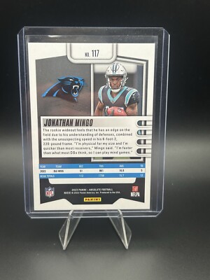 ミンゴページ 2023 Panini Absolute - Rookies Blue Diamonds #117 Jonathan Mingo