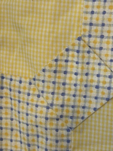 Trapunta bambino fatta a mano api a pezzi con altro tessuto stampato e bordo rickrack 39”x39” - Foto 7 di 10