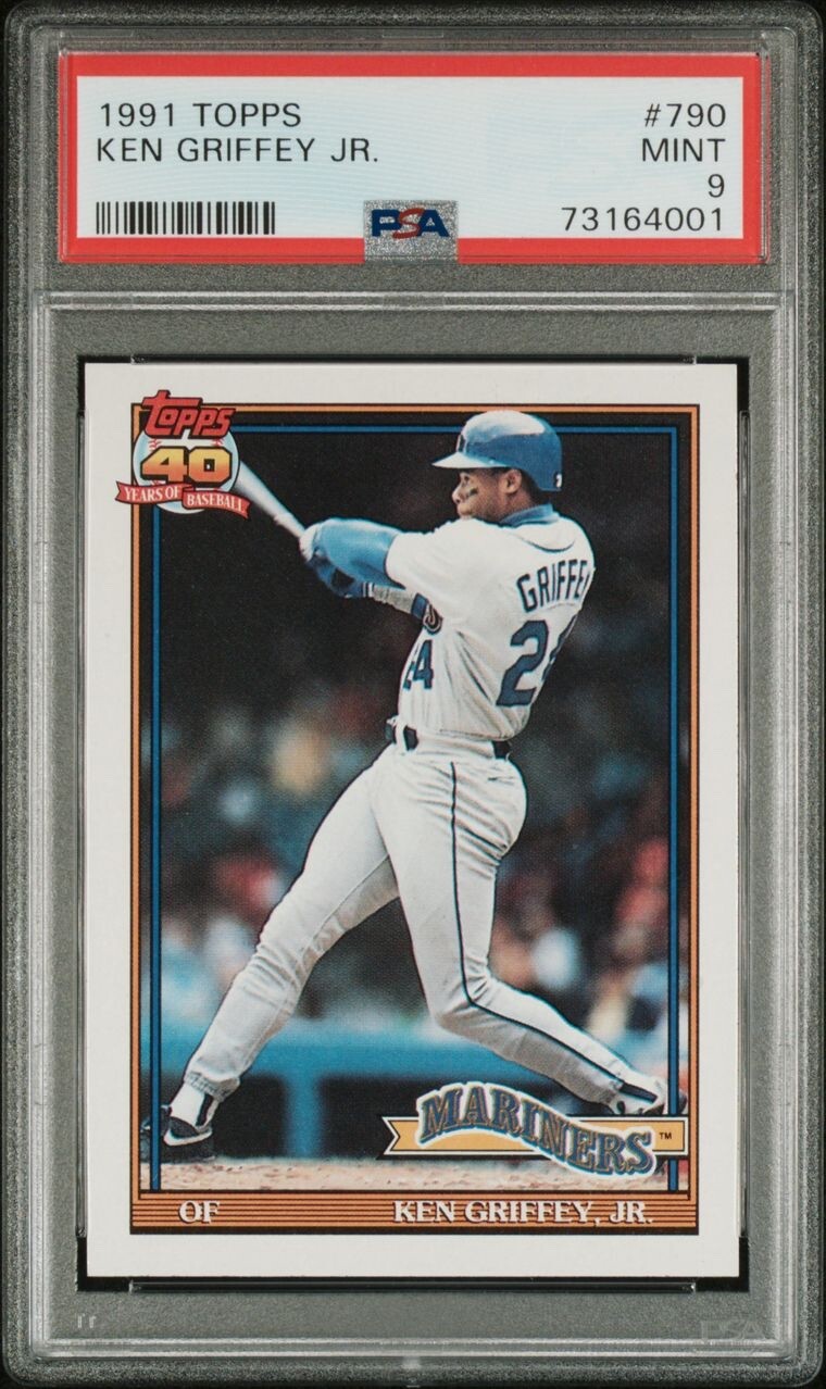 1991 Topps #790 Ken Griffey Jr. Seattle Mariners HOF PSA 9
