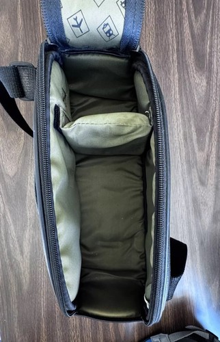 Vtg Sony HandyCam BAG Case Leather Hi-8 Video Camcorder Vision Black Camera Bag - Picture 6 of 23