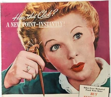 Eversharp Repeater Pencil Co Vintage 1946 Ad Magazine Print Writing