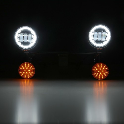 Combo de faros LED de 7" y luces antiniebla de 4,5" para Honda Shadow 1100 VT1100 - Imagen 12 de 12