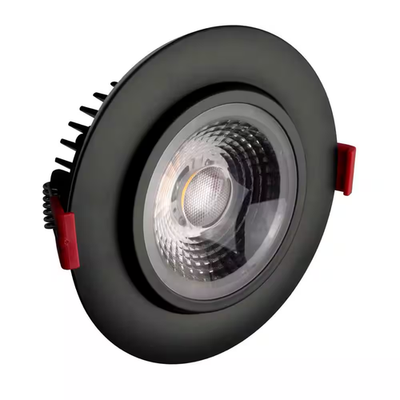 #ad 4 In. Black 2700K Remodel Ic Rated Recessed Integrated LED Gimbal Downlight Kit $28.86