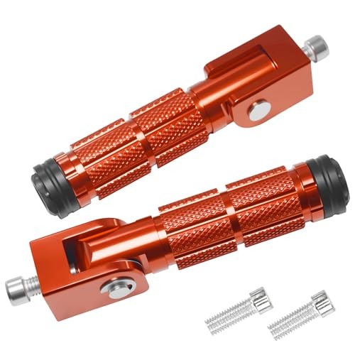 Motorcycle M8 Foot Pegs 90 Degree Foldable Bike Pegs CNC Anti Type