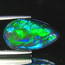 9.33Ct GORGEOUS ! RAINBOW MULTI FLASHY CHAFF PATTERN WELO BLACK OPAL