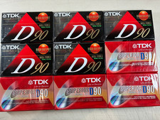 New NIP Lot of 9 TDK D90 D-90 Sealed Blank Cassette Tape High Output Type I