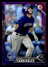 2016 Bowman #BP58 Omar Carrizales Prospects Purple #/250