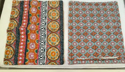 FIESTA Ellison Cotton Pillow Shams (Set of 2) 30x24 Fun Multicolor/ Stripe