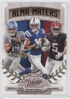 2024 Prestige Alma Maters Xtra Points Red Amon-Ra St Brown Drake London #1 11qd