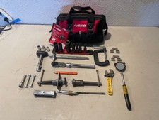 Husky Tool Bag Mechanic Lot Deep Impact Sockets Ratchet C-clamp Brake Tool