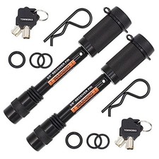 79632 Keyed Alike 5/8" Trailer Hitch Lock Set with Black 2pcs 5/8" Keyed Alike