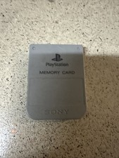 1994 Sony Playstation 1 - PS1 Official OEM Memory Card SCPH-1020 - Gray