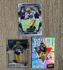 AJ Dillon 3 Card Lot - Playbook, Rated Rookie, & Youth Movement - Packers
