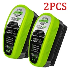 2Pcs Car Window Windscreen Glass Oil Film Automotive Clean Brush Remover Cleaner