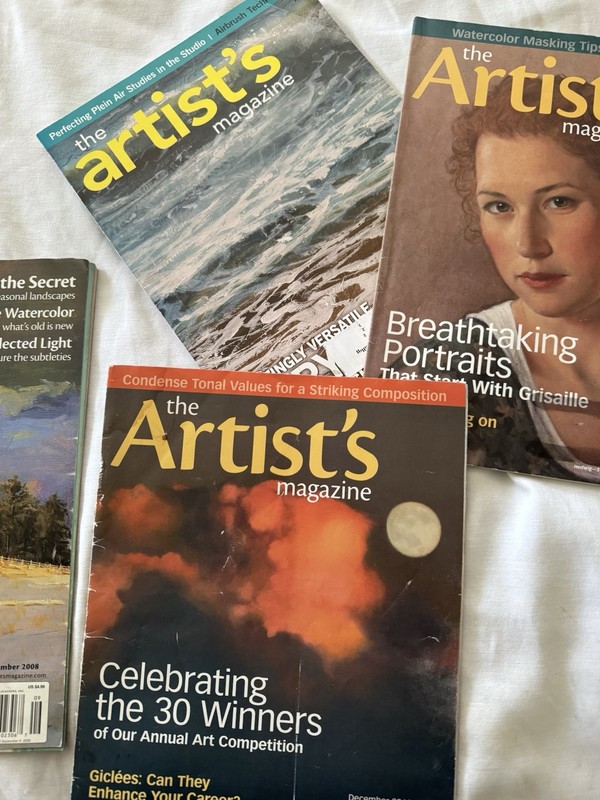 Vintage The Artist’s Magazine Lot Of 4 2008-2016 Art Techniques Watercolor 