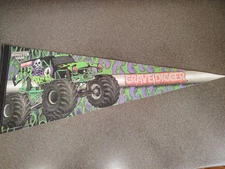 2014 FELD MOTORSPORTS Monster Jam  Grave Digger FELT Pennant 