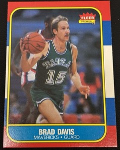 1986 Fleer Brad Davis #22 Mavericks