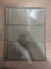 3S 3 Row VARIO BLACK pages pack of 8 Dbl sided open but unused