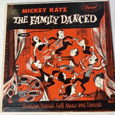 Mickey Katz THE FAMILY DANCED 1953 10  Vinyl LP Yiddish Music CAPITOL H-457