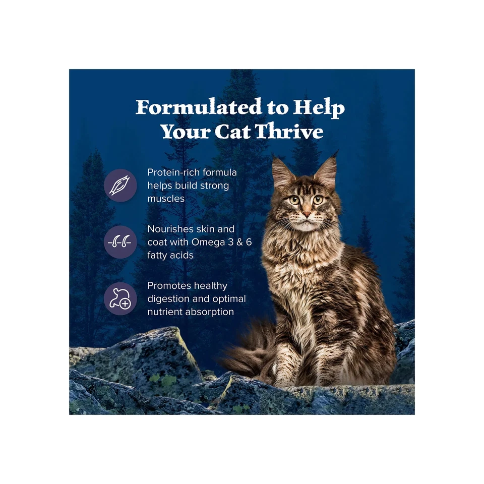 Comida seca para gatos adultos Blue Buffalo Wilderness - sin granos, pollo 12 lb Foto 4 de 4