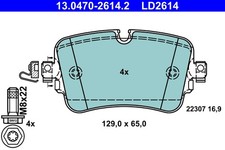 BREMSBELAGSATZ FÜR AUDI Q7 (4MB, 4MG, 4MQ) - ATE 13.0470-2614.2