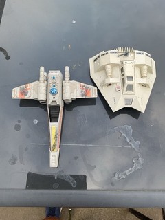 Star Wars Vintage Kenner X Wing Fighter & Snow Speeder Spares Or Repairs