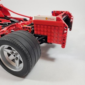 Vintage LEGO Ferrari F1 8674 Racer 1:8 Indy Race Car Stickers Clean 98% Complete