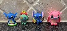 Lilo Stitch Lot Of 4 Keychains Figural 3D Foam Bag Clips Adorable Collectible