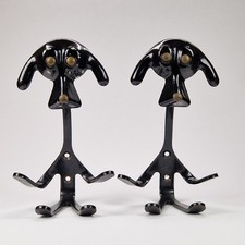 Vintage Soviet Clothes Key Hanger Set Dogs Wall Hook Walter Bosse Style USSR 70s