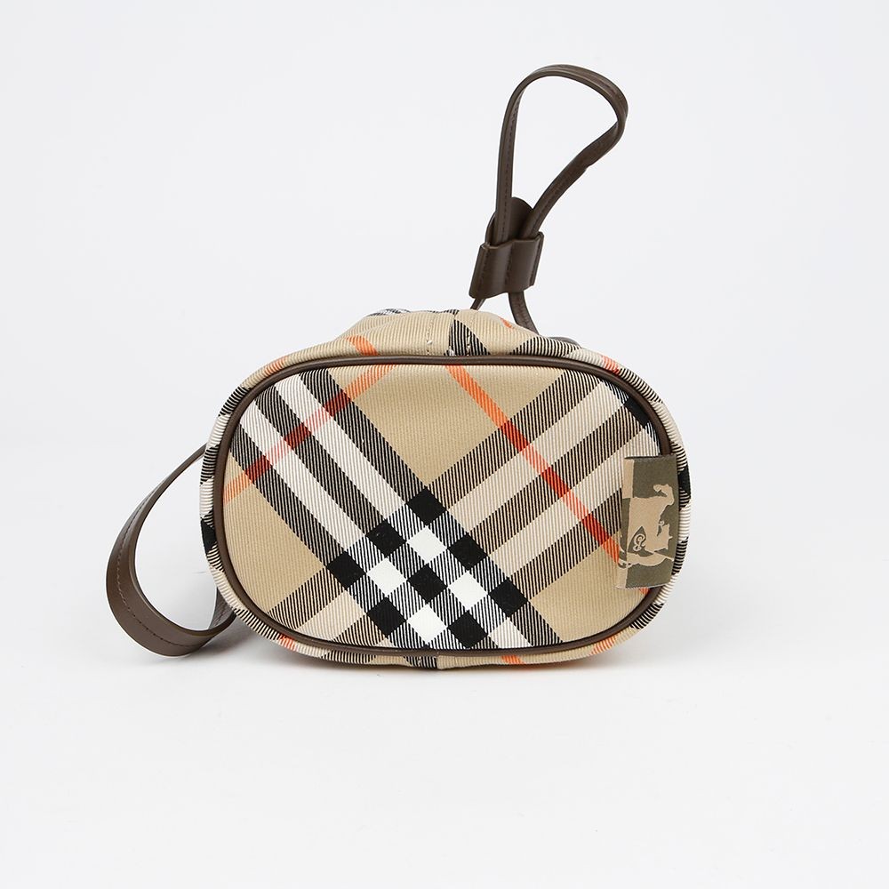 Burberry Checked Drawstring Mini Bucket Pouch Bag… - image 6