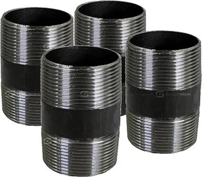 Everflow NPBL3420 Steel Nipple Pipe Threaded Fitting Schedule 40 3/4 In x 2 In