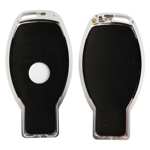 Leather Alloy Aluminum TPU Car Key White Case Cover Pour Benz GLC GLK CLS - Picture 10 of 16