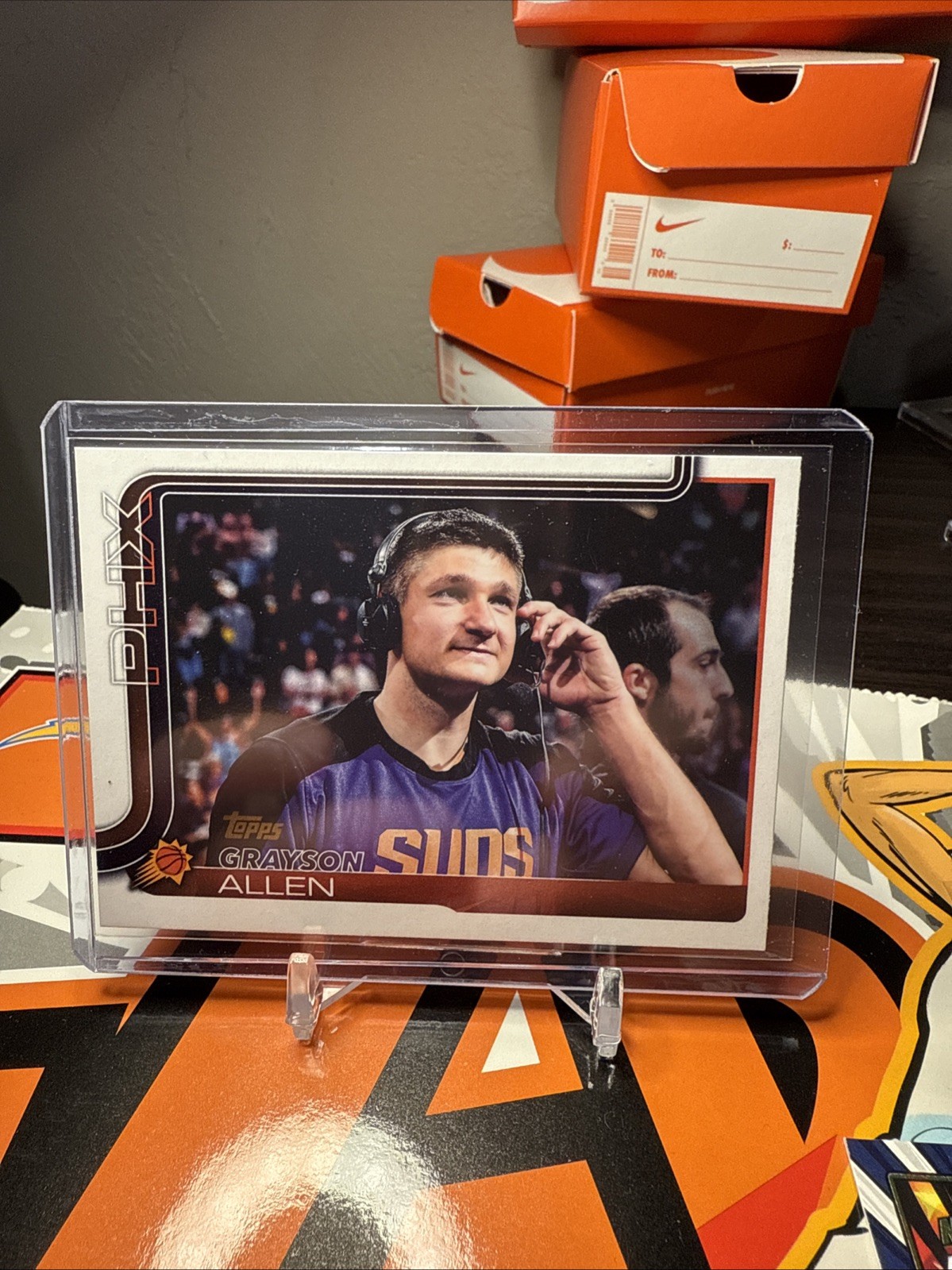 2025 Topps Basketball NBA Flagship Grayson Allen Golden Mirror SSP Card #161