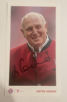 Dieter Hoeneß Original Signiert Autogrammkarte AK FC Bayern München FCB DFB