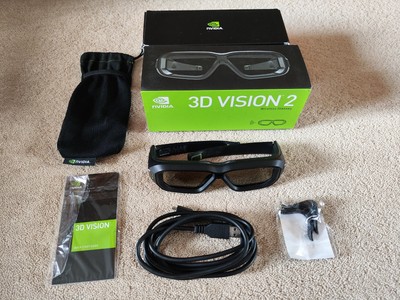 NVIDIA 3D Vision IR Wireless Glasses Boxed excellent condition UK