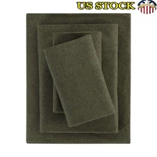 Ultra Soft Jersey Knit Bed Sheet Set Cozy Breathable 3 Piece Easy Care New