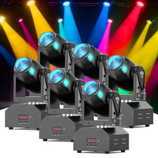 6X 100W Mini LED RGBW Moving Head Stage Beam Light DMX Party Home DJ Spotlight