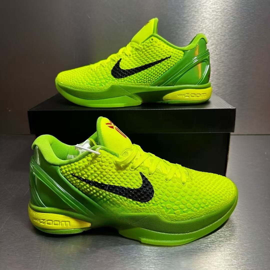 Size 11.5 - Nike Zoom Kobe 6 Protro Low Grinch for sale online | eBay