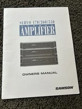 Samson Stereo Amplifier Amp Servo 170 260 550 Owners Manual Instruction Book