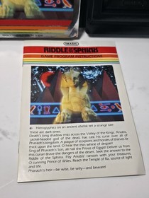 Imagic Riddle of the Sphinx Atari 2600 Action & Adventure Game w/ Box Manual