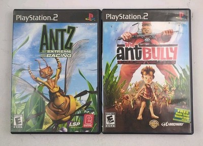 The Ant Bully + Antz Extreme Racing PS2 2 Game Insect Bundle Lot CIB Kids Games