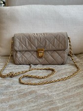 Prada Pre-Owned Authentic Shoulder Bag Beige ...