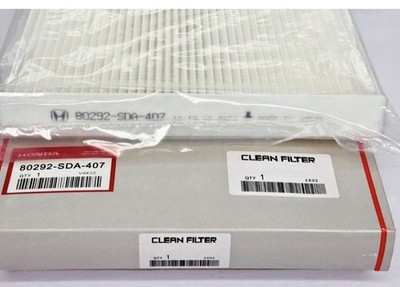 Honda Cabin Air Filter GENUINE OEM PART 80292-SDA-407